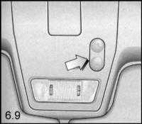 14.6 Регулировка положения зеркал заднего вида, дверных стекол и верхнего люка Opel Frontera