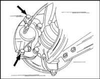 10.1 Тормозные механизмы передних колес Opel Frontera