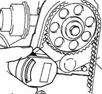 4.2.6.2 Установка зубчатого ремня Opel Kadett E