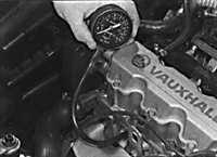3.1.3 Проверка давления сжатия Opel Vectra B