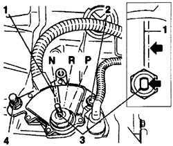 7.3.8 Электрические элементы управления коробкой передач Opel Vectra B