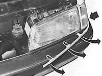 13.7 Замена фары и указателя поворотов Peugeot 405