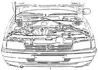 13.13 Замена передней панели Peugeot 405