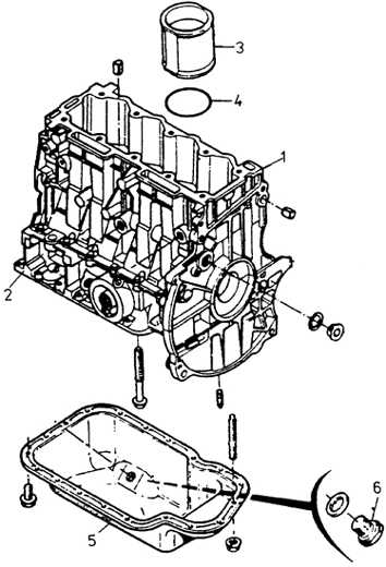3.3.10 Разборка двигателя TU3 Peugeot 405