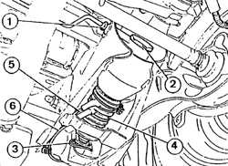 11.2.12 Снятие и установка цилиндра подвески Peugeot 405
