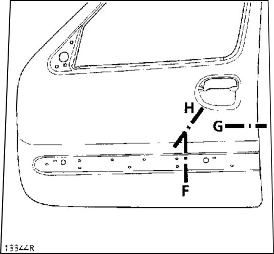 2.  Панель переднец двери Renault Kangoo
