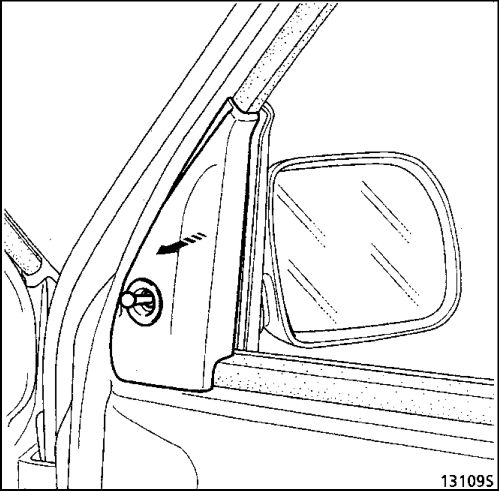 1.  Наружнее зеркало заднего вида Renault Kangoo