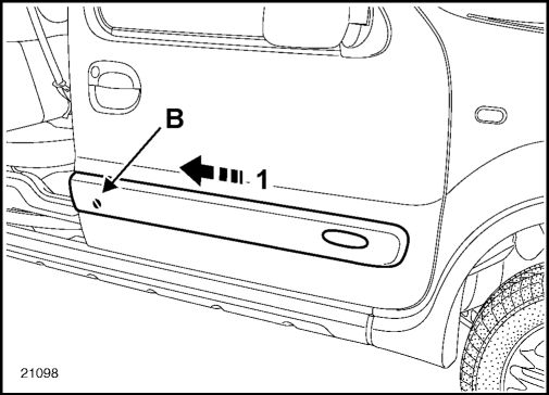 2.  Боковые защитные накладки Renault Kangoo