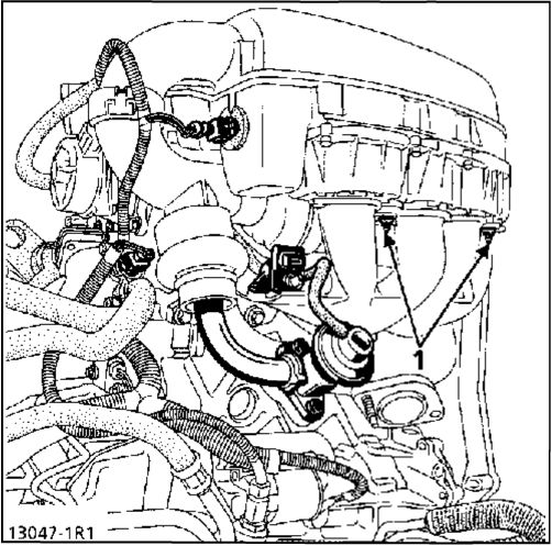 5.  Впускной и выпускной коллекторы - двигатель F8Q Renault Kangoo