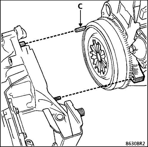 5.  Коробка передач (снятие - установка) Renault Kangoo