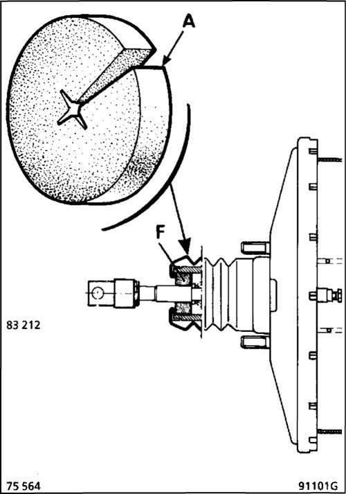 3.  Воздушный фильтр - Обратный клапан вакуумного усилителя