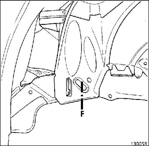 2.  Передняя часть переднего лонжерона Renault Kangoo