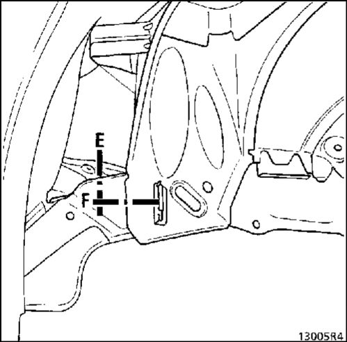 4.  Передняя колесная арка в сборе с лонжероном Renault Kangoo