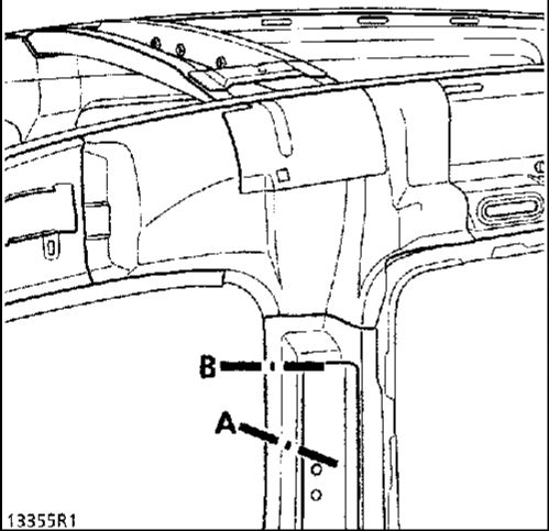 5.  Нижний усилитель центральной стойки кузова - стойка двери Renault Kangoo