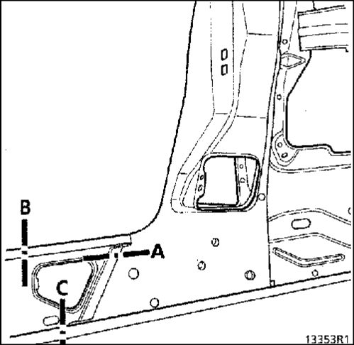 6.  Усилитель порога кузова Renault Kangoo