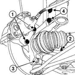 4.6 Снятие и установка поворотного кулака передней подвески