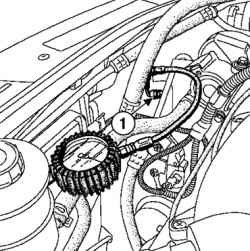 5.3.2 Проверка давления в контуре гидроусилителя рулевого управления