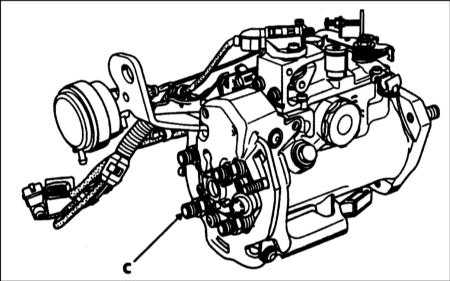 5.2.13 Снятие и установка топливного насоса Renault Megane