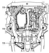 3.6.4 Снятие и установка поддонов картера Saab 95