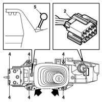 7.3 Снятие и установка кожуха рычага переключения передач Saab 95