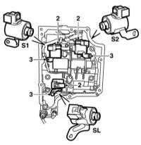 8.6 Снятие и установка э/м клапанов АТ, их корпуса и его крышки Saab 95