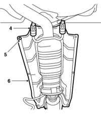 10.10 Снятие и установка компонентов стояночного тормоза и его привода Saab 95