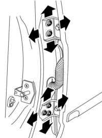 12.1.11 Снятие, установка, разборка и сборка задней двери и её компонентов Saab 95