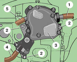 4.11 Снятие и установка вакуумного насоса дизельного двигателя Skoda Fabia