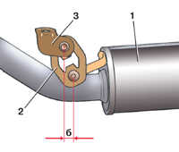 6.3 Снятие и установка приемной трубы глушителя (дизельные   двигатели) Skoda Fabia