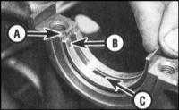 4.4.12 Установка коленчатого вала и проверка рабочих зазоров коренных Skoda Felicia