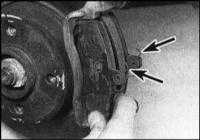 11.5 Замена колодок дисковых тормозных механизмов передних колес Skoda Felicia