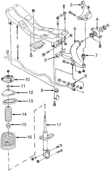 12.6 Снятие и установка нижнего рычага передней подвески с шаровой опорой Subaru Forester