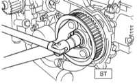 4.5.6 Снятие, проверка состояния и установка зубчатых колес распределительных   валов Subaru Legacy Outback