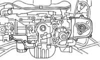 4.5.10 Снятие и установка распределительных валов Subaru Legacy Outback