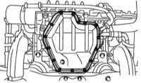 4.6.11 Снятие и установка нижней секции поддона картера и маслозаборника Subaru Legacy Outback