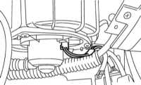5.3.3 Снятие, проверка и установка приводного электромотора вентилятора   отопителя Subaru Legacy Outback