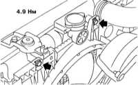 5.2.7 Проверка исправности функционирования, снятие, обслуживание и   установка вентиляторов системы охлаждения Subaru Legacy Outback