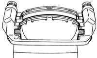 11.8 Проверка состояния замена колодок дисковых тормозных механизмов   передних колес Subaru Legacy Outback