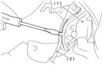 11.23 Снятие, установка, проверка состояния и регулировка рычага привода   стояночного тормоза Subaru Legacy Outback