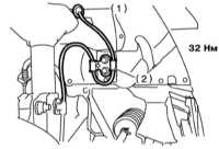 11.29 Снятие, установка и проверка исправности функционирования передних   колесных датчиков ABS Subaru Legacy Outback