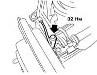 11.30 Снятие, установка и проверка исправности функционирования задних   колесных датчиков ABS Subaru Legacy Outback
