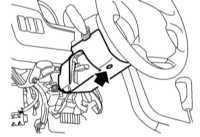 11.38 Снятие, установка и проверка исправности функционирования датчика   угла поворота рулевого колеса VDC Subaru Legacy Outback