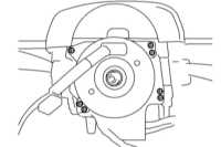 11.38 Снятие, установка и проверка исправности функционирования датчика   угла поворота рулевого колеса VDC Subaru Legacy Outback