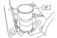 12.4.10 Проверка и замена жидкости ГУР, удаление воздуха из гидравлического   тракта Subaru Legacy Outback