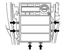 14.32 Снятие и установка сборки радиоприемника Subaru Legacy Outback