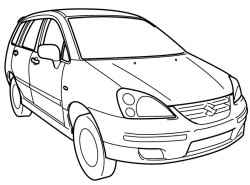 Внешний вид автомобиля Suzuki Liana «хетчбек»