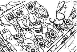 Толкатель клапана 2 с регулировочная прокладка 1