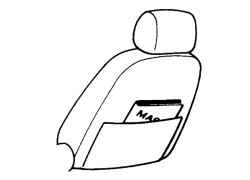 1.3.32 Карман на спинке переднего сиденья (дополнительное оборудование)