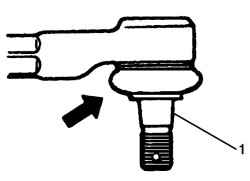 Проверка зазора в шаровом шарнире наконечника рулевой тяги