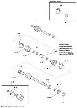 Компоненты привода переднего колеса (часть 2)
